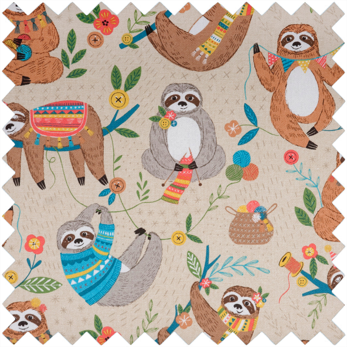 Quilters Multi Mat. Cutting Mat, Ironing Board, Anti Skid Sheet & Pattern marking Sheet - Sloth
