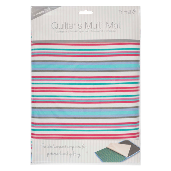 Quilters Multi Mat. Cutting Mat, Ironing Board, Anti Skid Sheet & Pattern marking Sheet - Floral