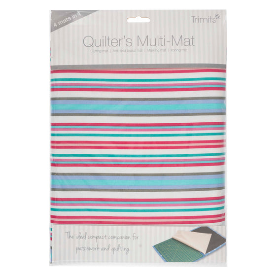 Quilters Multi Mat. Cutting Mat, Ironing Board, Anti Skid Sheet & Pattern marking Sheet - Floral