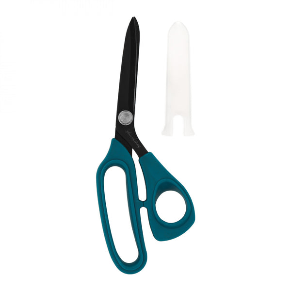 Perfect Scissors Karen Kay Buckley 8.5 inch Bent handle Dressmaking Scissors Dark Teal