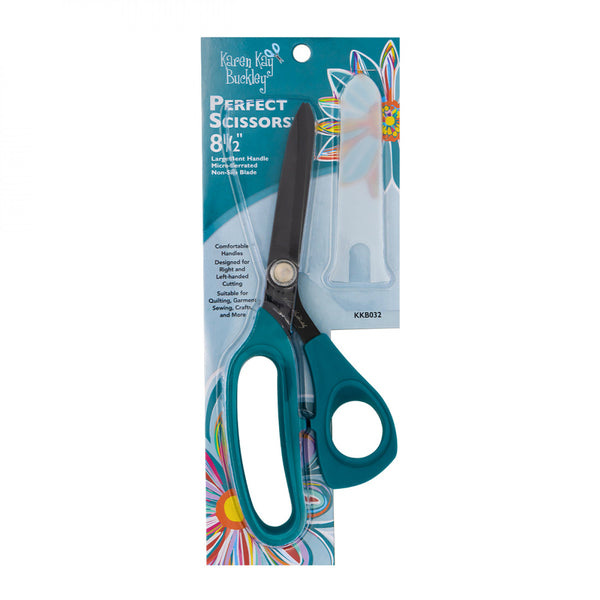 Perfect Scissors Karen Kay Buckley 8.5 inch Bent handle Dressmaking Scissors Dark Teal