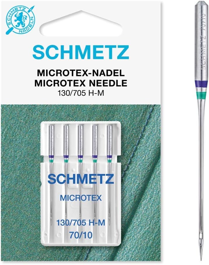 Schmetz Microtex Needles - Size 70 (10)| Barnyarns