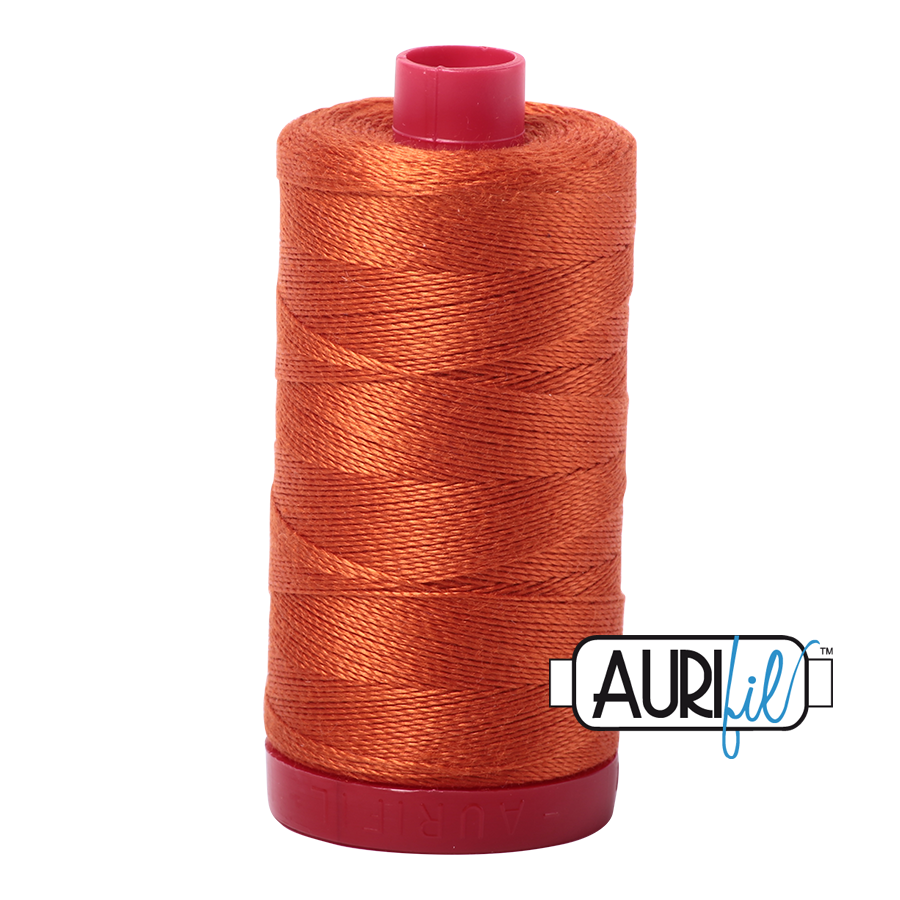 Aurifil 12 2240 Rusty Orange Large Spool 325m