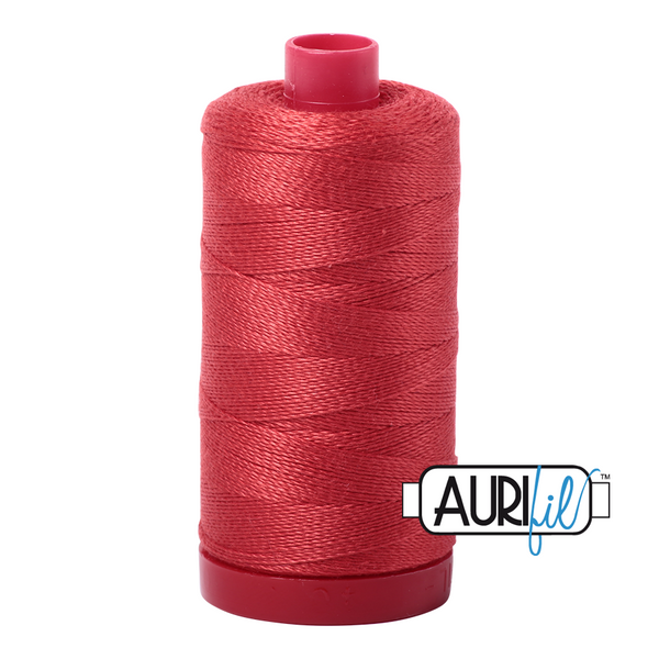 Aurifil 12 2255 Dark Red Orange Large Spool 325m