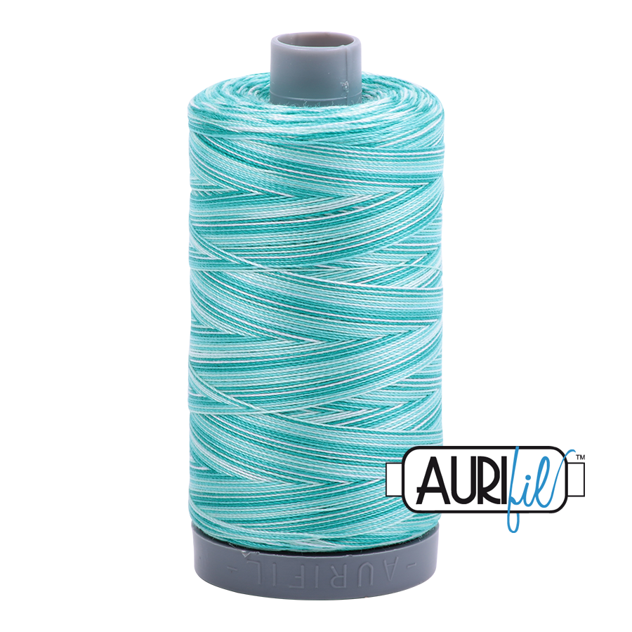 Aurifil 28 4654 Turquoise Foam Large Spool 750m