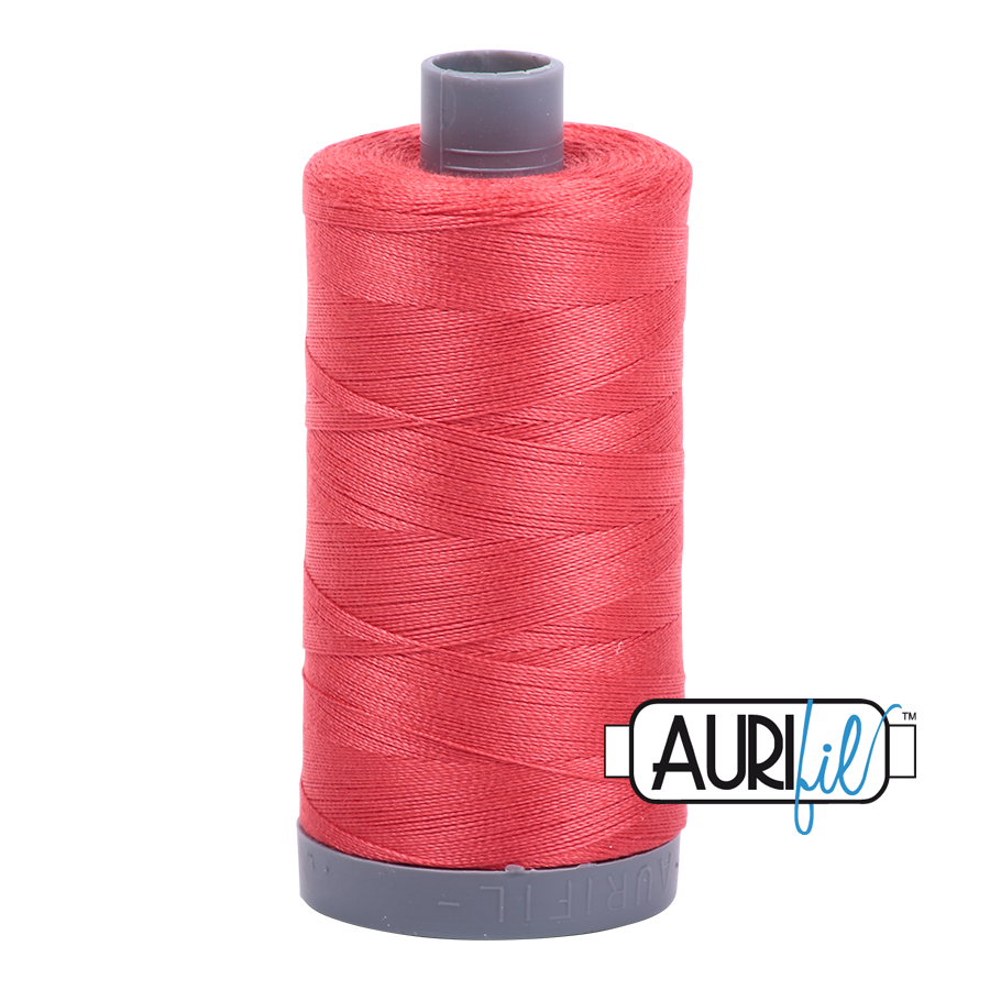 Aurifil 28 5002 Medium Red Large Spool 750m