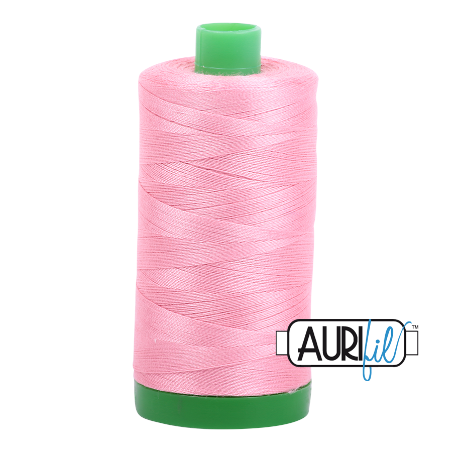 Aurifil 40 2425 Bright Pink Large Spool 1000m