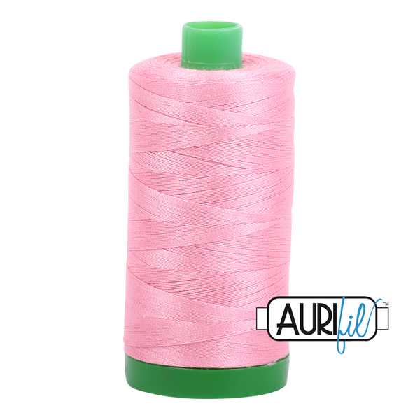 Aurifil 40 2425 Bright Pink Large Spool 1000m