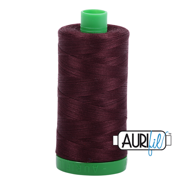 Aurifil 40 2468 Dark Wine Large Spool 1000m