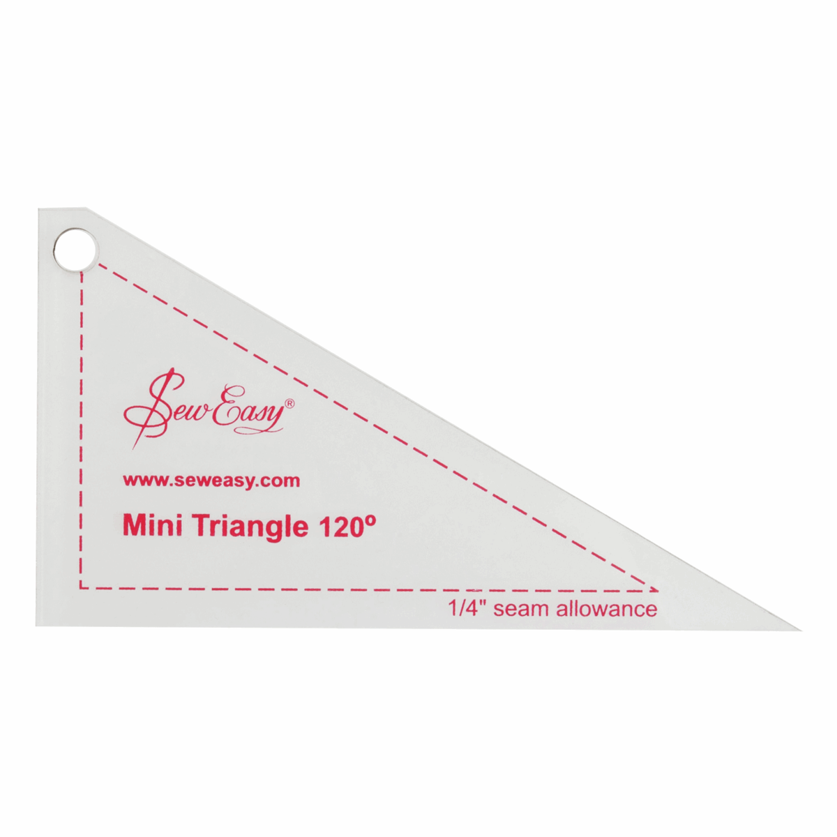 Sew Easy Mini Template Set - 120A Triangle  4.6 x 2.5in
