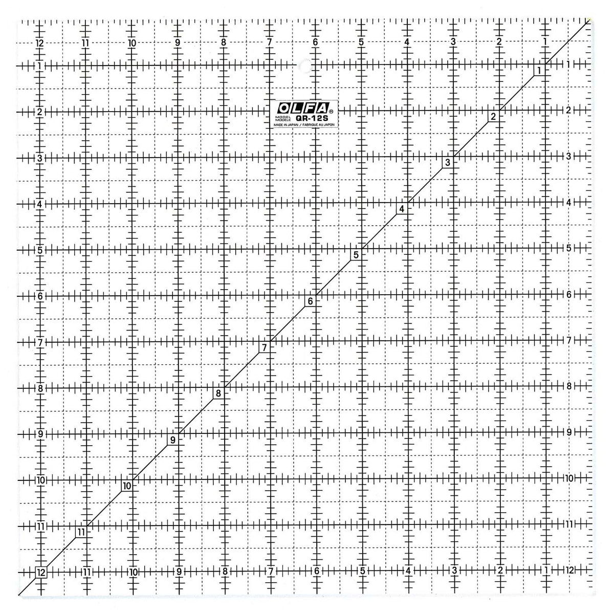Olfa Non Slip Quilt Ruler 12.5" x 12.5"