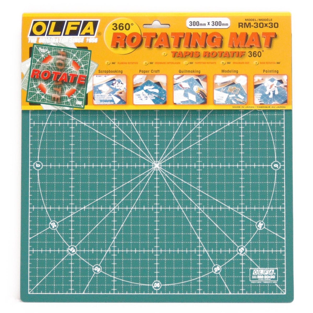 Olfa Rotating Mat - 30 x 30cm Metric