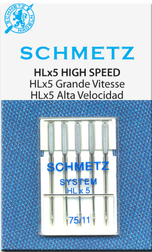 Schmetz HLx5 Size 75/11 (Janome MC1600P and MC1600P-QC)