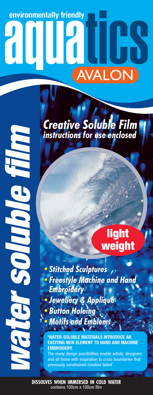 Aquatics Avalon Water Soluble Film - Packaged 100cm x 100cm