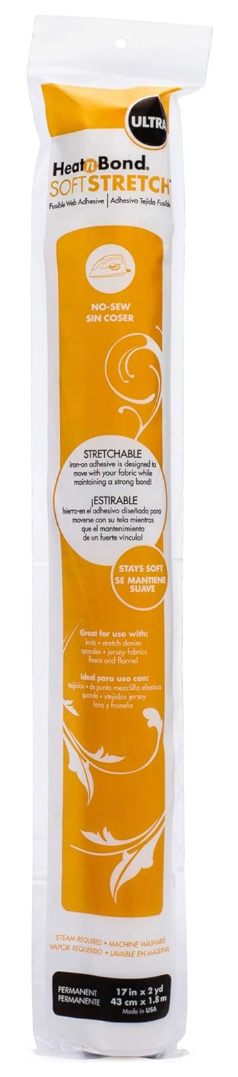 Heatnbond ULTRA Soft & Stretch 17 " x 2 Yard (43cm x 1.8m)