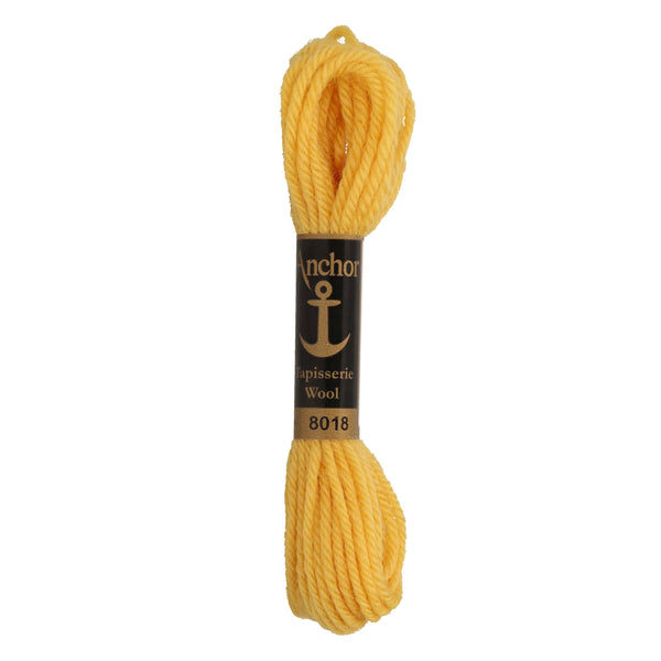 Anchor Tapestry Wool 8018 Yellow 10m Skein