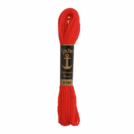 Anchor Tapestry Wool 8198 Red 10m Skein
