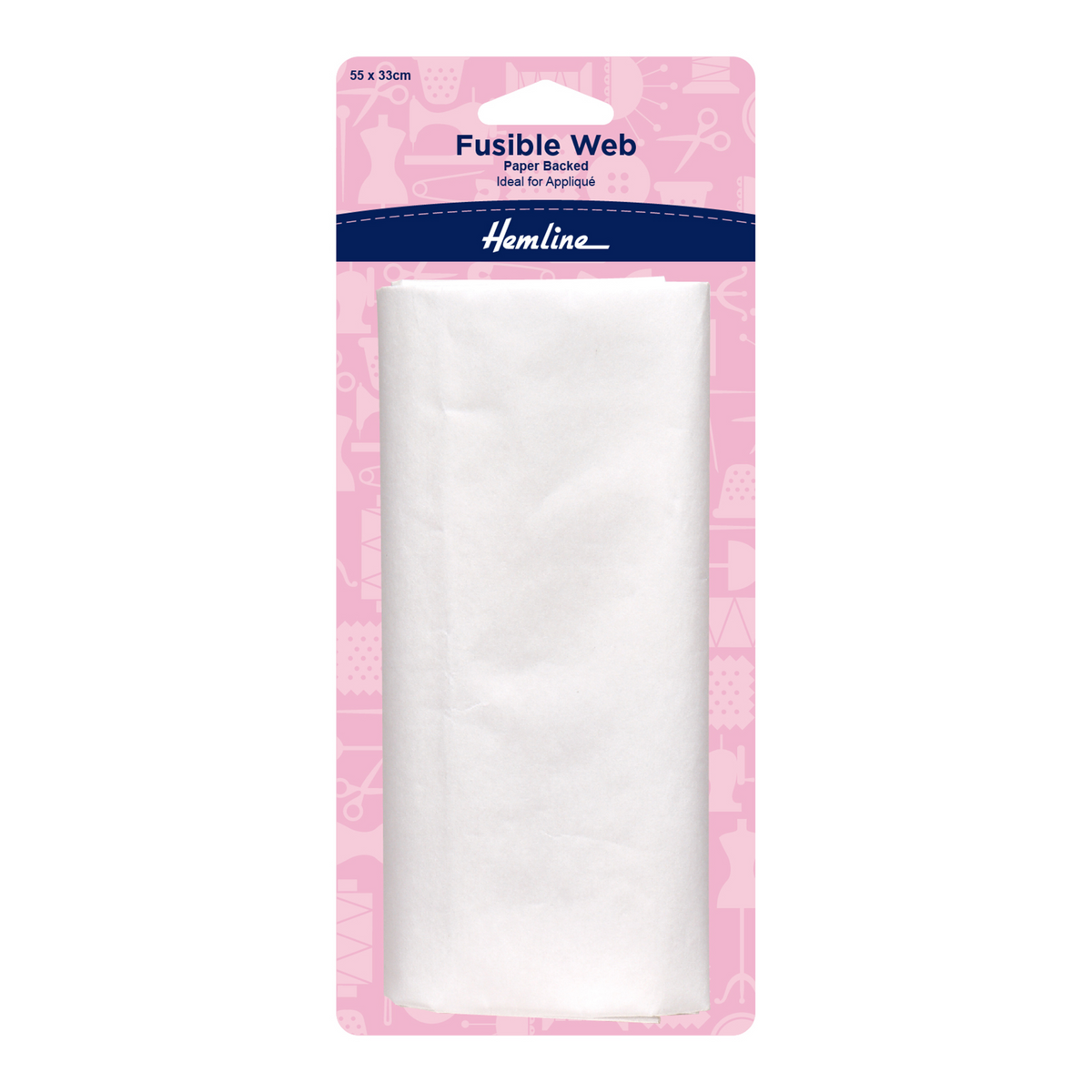 Hemline Fusible Web Paper Backed - 45 x 40cm