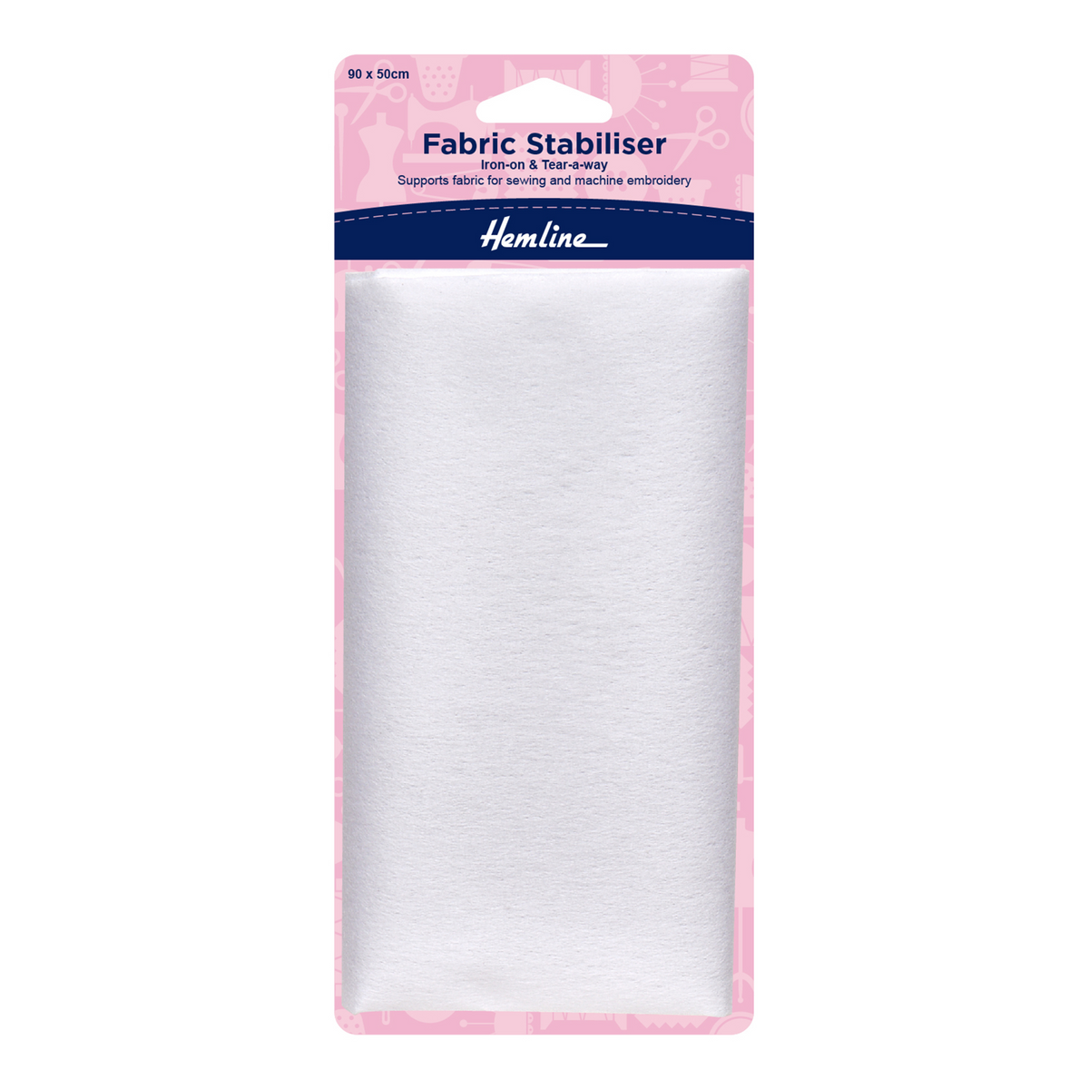 Hemline Fabric Stabiliser Iron-On 90 x 50cm