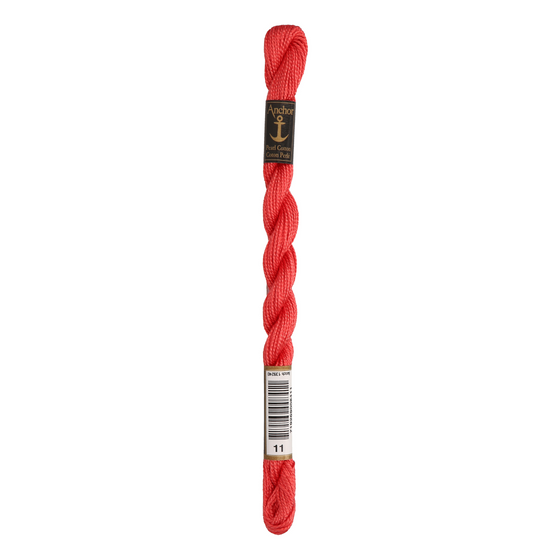 Anchor Pearl 5 Skein 5g (22m) Col.11 Red