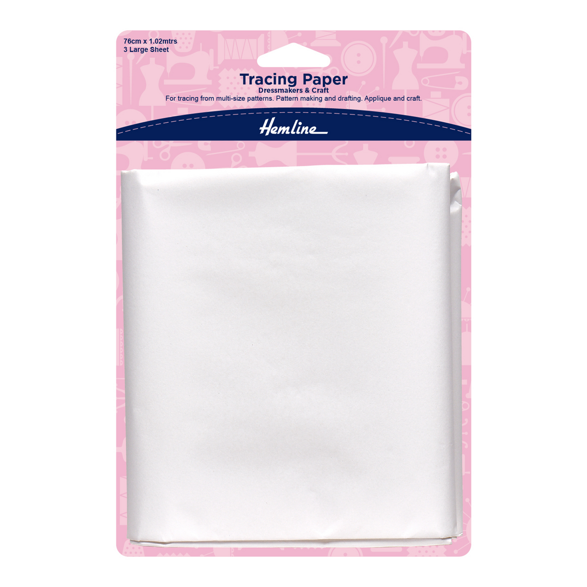 Hemline Tracing Paper Plain 76 x 102cm