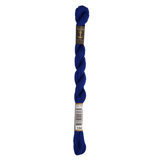 Anchor Pearl 5 Skein 5g (22m) Col.134 Blue