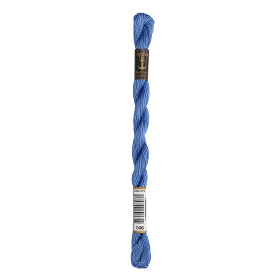 Anchor Pearl 5 Skein 5g (22m) Col.146 Blue