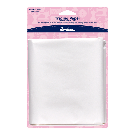 Hemline Tracing Paper Plain 76 x 102cm