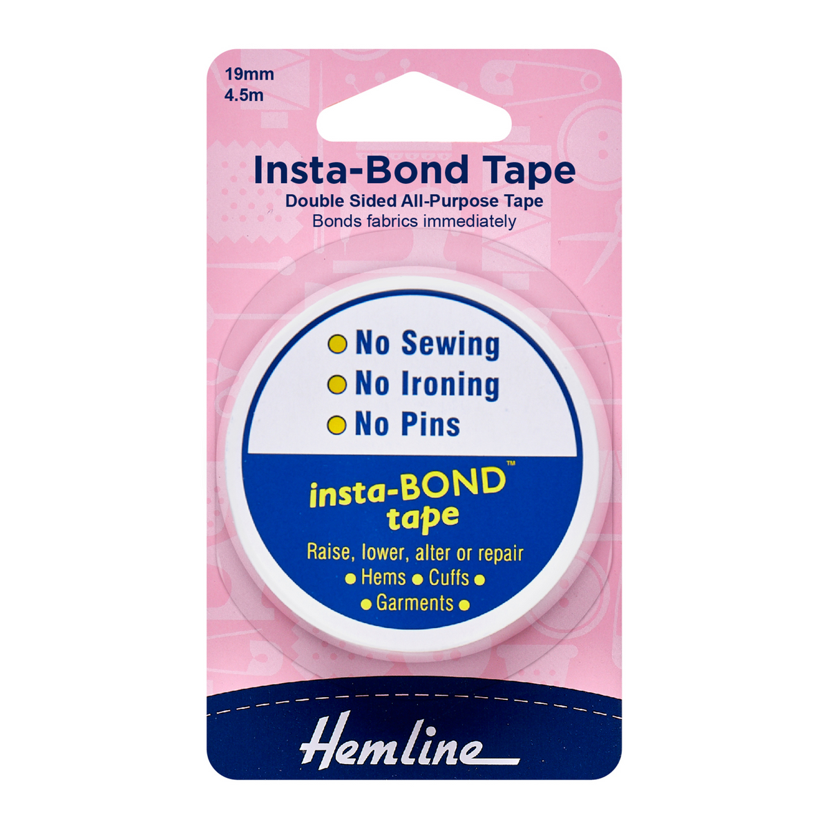 Hemline Insta-Bond Tape 4.5m x 19mm