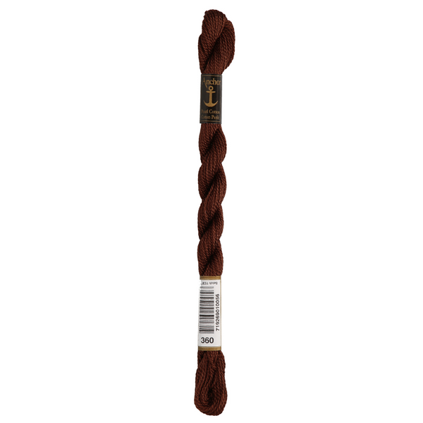 Anchor Pearl 5 Skein 5g (22m) Col.360 Brown