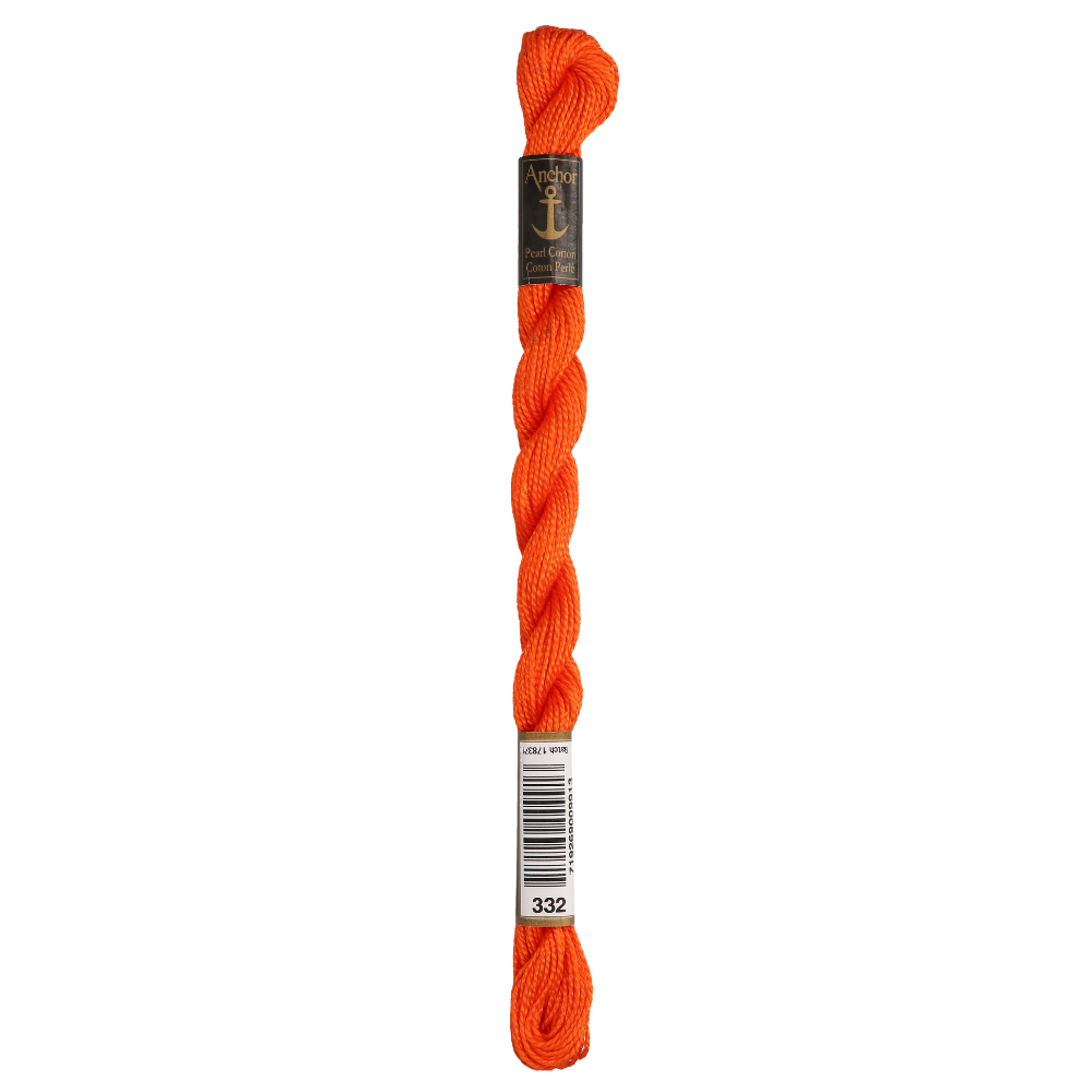 Anchor Pearl 5 Skein 5g (22m) Col.332 Orange