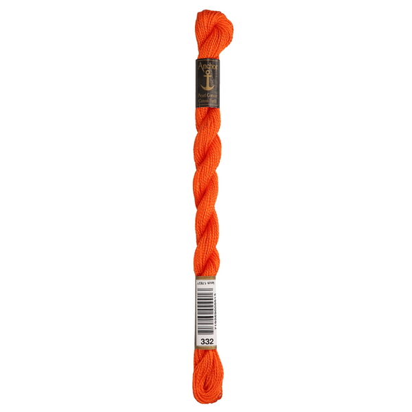 Anchor Pearl 5 Skein 5g (22m) Col.332 Orange