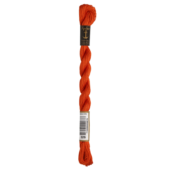 Anchor Pearl 5 Skein 5g (22m) Col.326 Orange