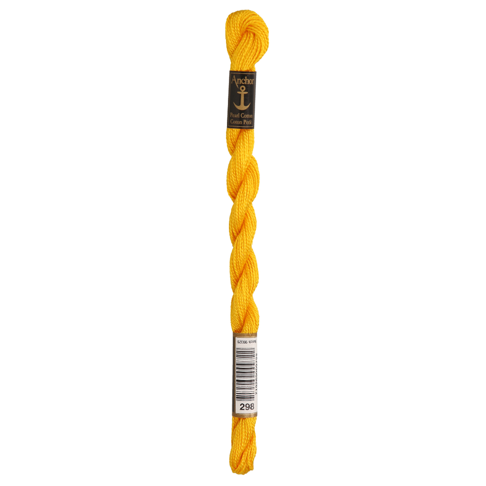 Anchor Pearl 5 Skein 5g (22m) Col.298 Yellow