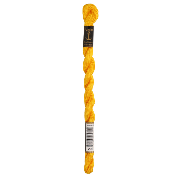 Anchor Pearl 5 Skein 5g (22m) Col.298 Yellow