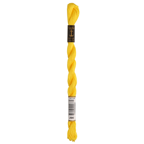 Anchor Pearl 5 Skein 5g (22m) Col.290 Yellow
