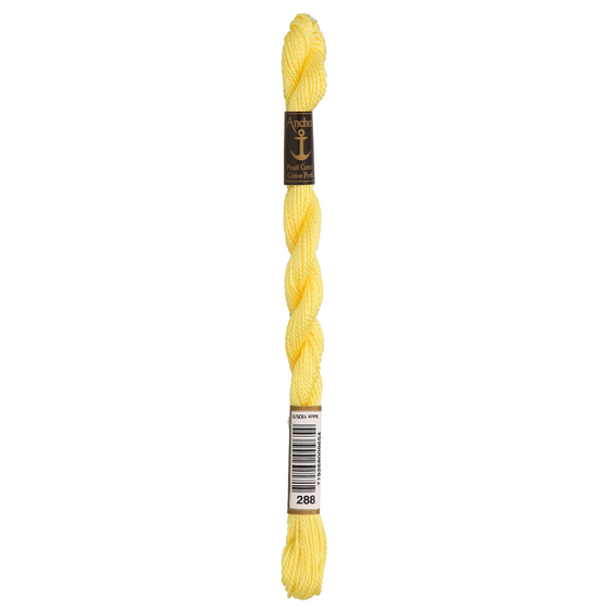 Anchor Pearl 5 Skein 5g (22m) Col.288 Yellow