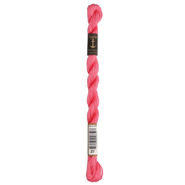 Anchor Pearl 5 Skein 5g (22m) Col.27  Pink