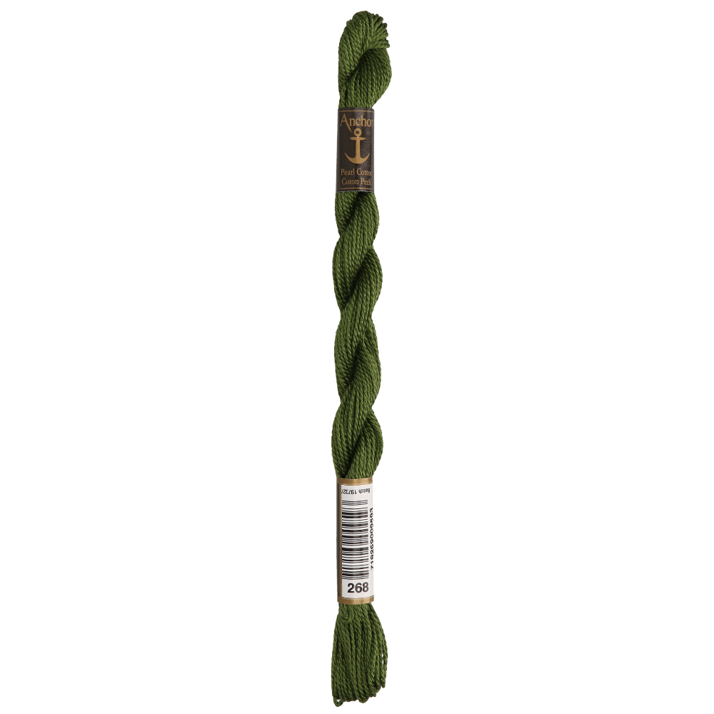 Anchor Pearl 5 Skein 5g (22m) Col.268 Green