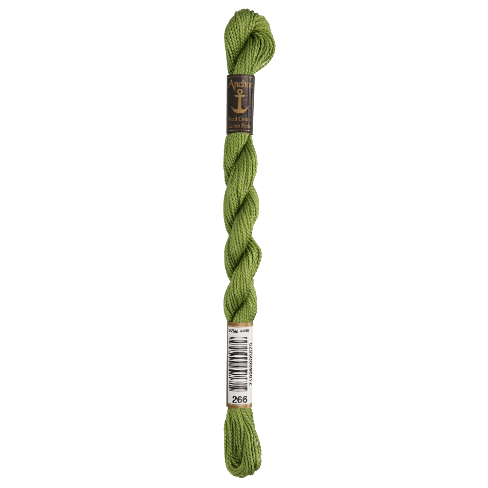 Anchor Pearl 5 Skein 5g (22m) Col.266 Green