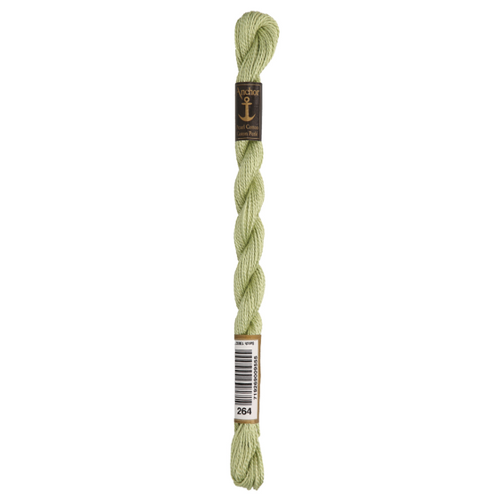 Anchor Pearl 5 Skein 5g (22m) Col.264 Green