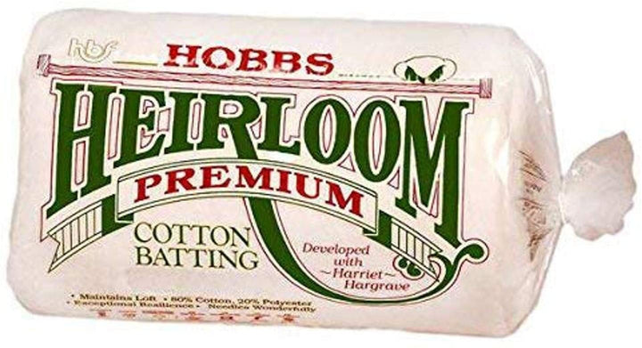 Hobbs Heirloom TWIN Premium 80/20 Cotton/Poly Wadding 72 x 90