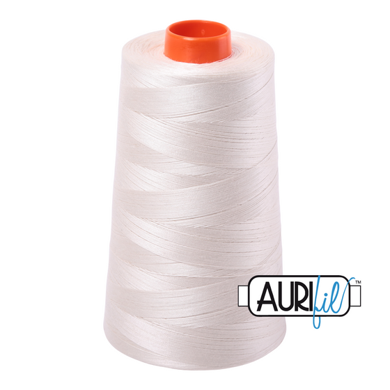 Aurifil 50 Silver White 2309 5900m Cone