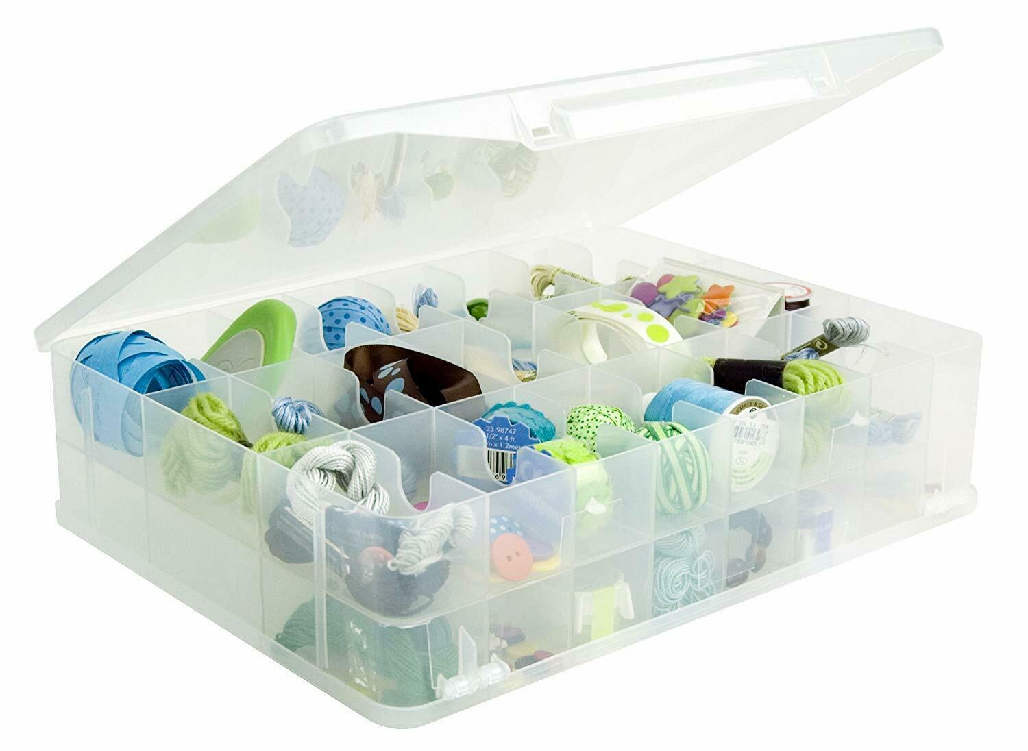 Double-Sided Thread Storage Box – Holds 96 Machine Thread Spools ...