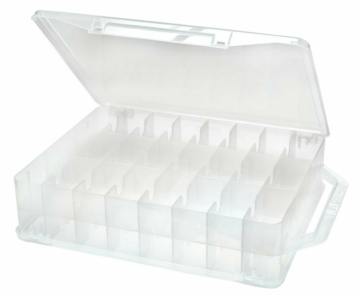 Double-Sided Thread Storage Box – Holds 96 Machine Thread Spools ...