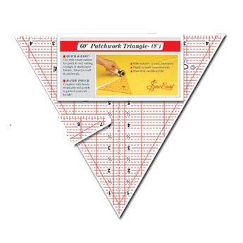 Sew Easy Ruler - 60 Degree Triangle - 12 x 13.875in| Barnyarns