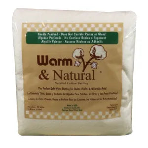 Warm & Natural 100% Cotton Wadding 72 x 90" (Twin)
