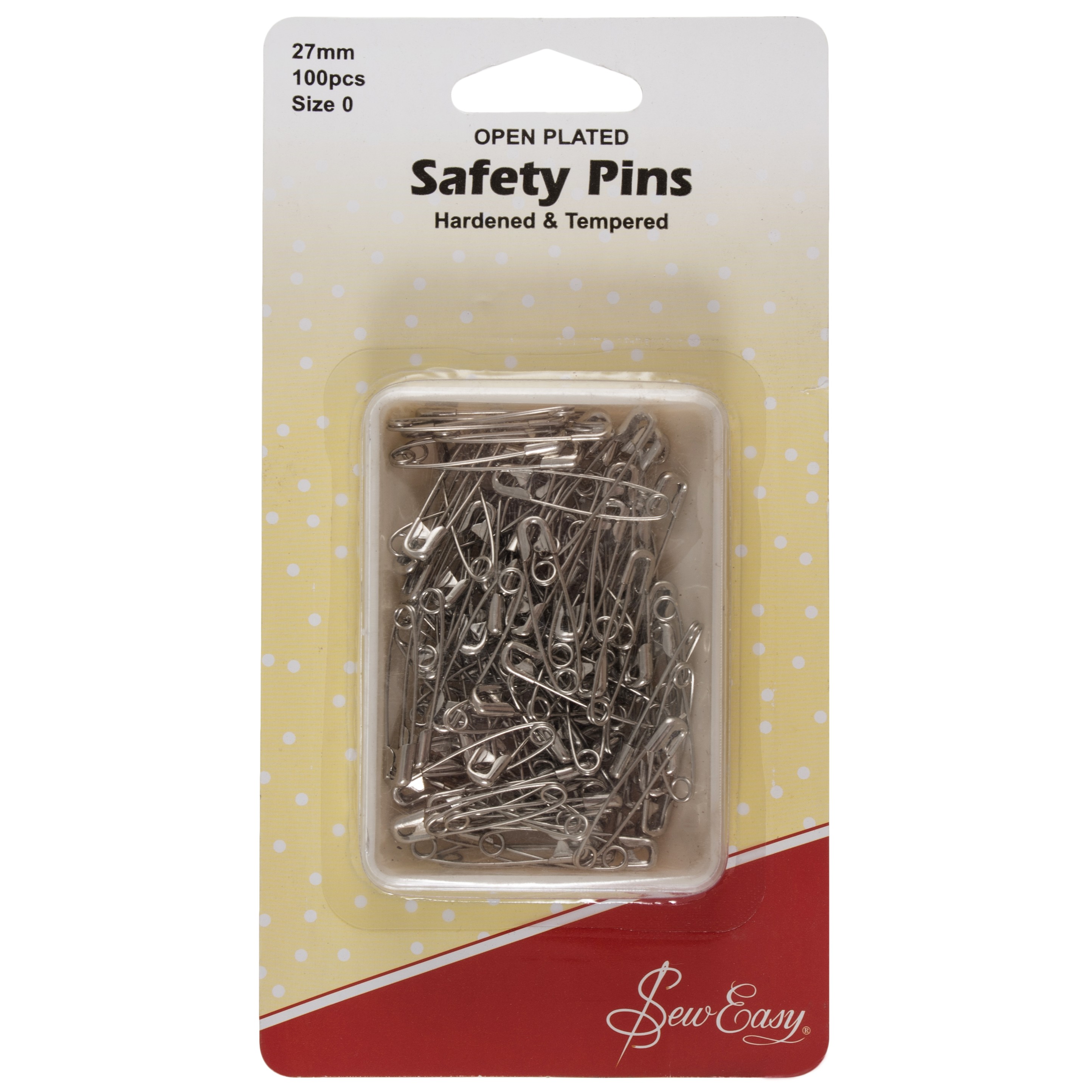 Sew Easy Quilters Open Plated Safety Pins- 27mm > Pins > Barnyarns ...