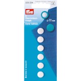 PRYM-Prym Plastic White Cover Buttons 11mm