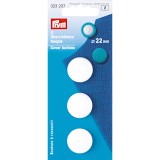 PRYM-Prym Plastic White Cover Buttons 22mm